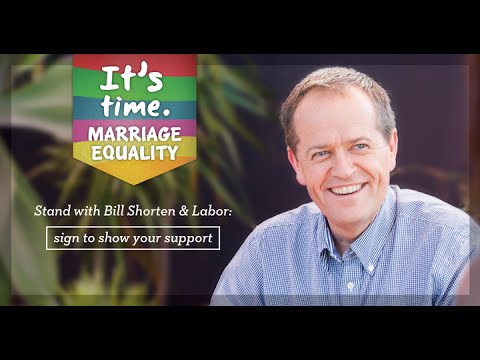 Bill Shorten introduces Marriage Equality