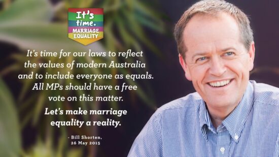 Australian Labor Party: Bill Shorten speaks on Marriage Equality