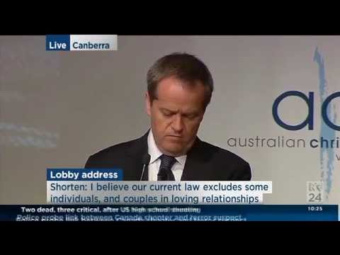 Bill Shorten speech to the Australian Christian Lobby 2014 Conference