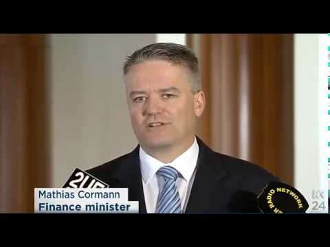 Finance Minister Mathias Cormann talks about Bill Shorten