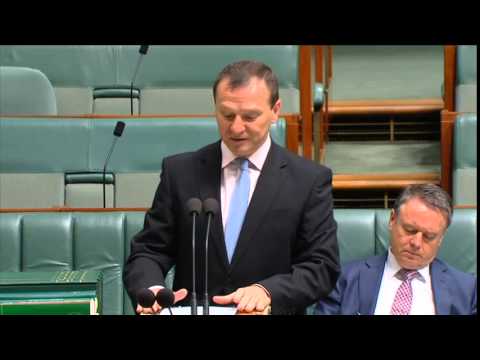 Graham Perrett addresses Parliament on the passing of Gough Whitlam