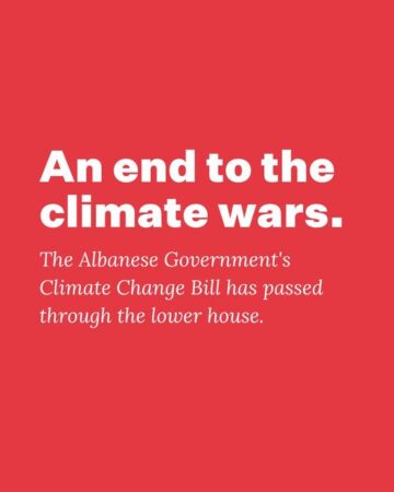 The passage of this bill sends a clear message – the climate wars are ...