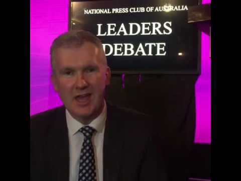 Australian Labor Party: Tony Burke gives a debrief on the National Press Club’s Leaders’ Debate