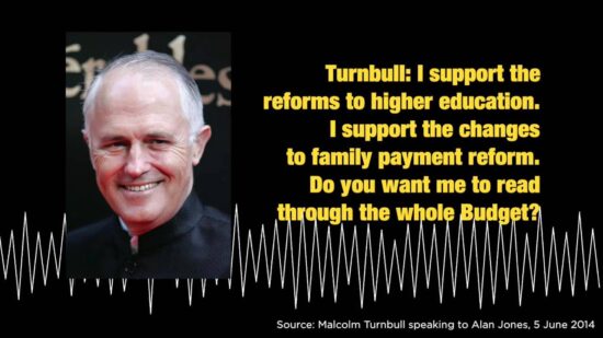 Turnbull in charge doesn't change a thing