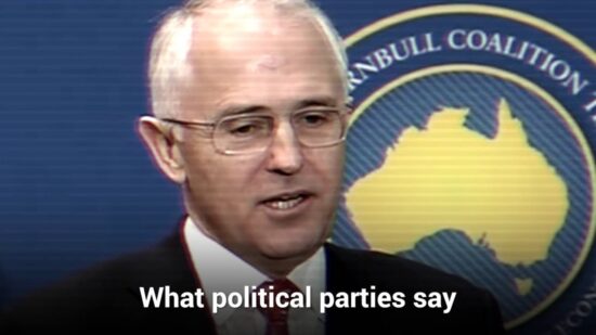 Turnbull just confirmed that he will say one thing and do another.