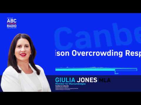 Canberra Liberals: Giulia Jones on prison overcrowding and rehabilitation