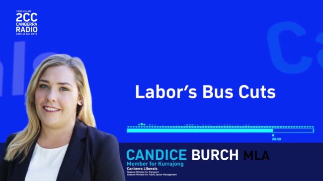 Canberra Liberals: Labor’s Bus Cuts