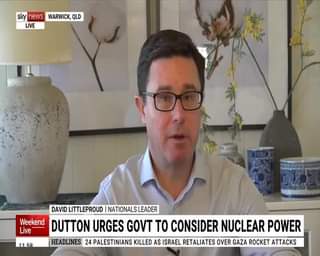 Proudly The Nationals got the Liberals to the table on nuclear. Now we...