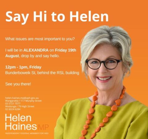 SAY  HI TO HELEN  Hello Alexandra and surrounds! I'll be in your neck ...