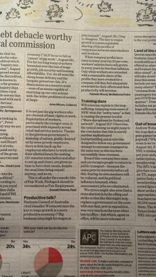Kylea Tink #TeamTink: Great #lettertotheeditor from #PamelaWood in the SMH today. “Only when…