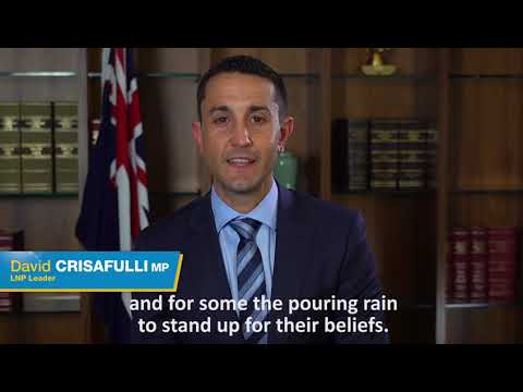 LNP – Liberal National Party: Message from LNP Leader David Crisafulli MP