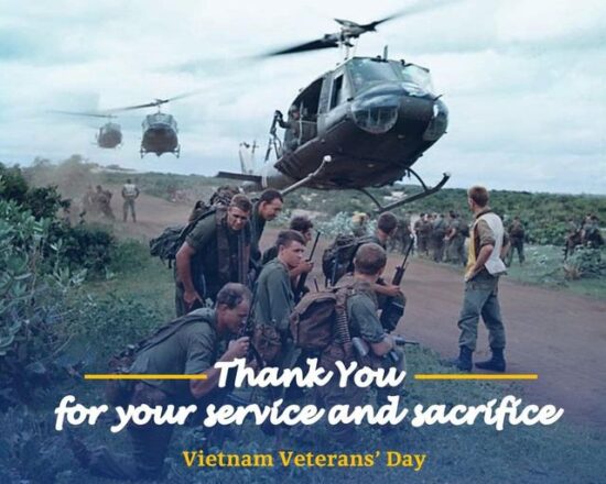 Today is Vietnam Veterans’ Day....