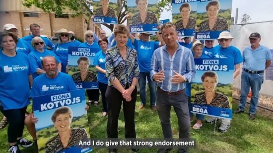 Why Andrew Constance is supporting Fiona Kotvojs for Bega