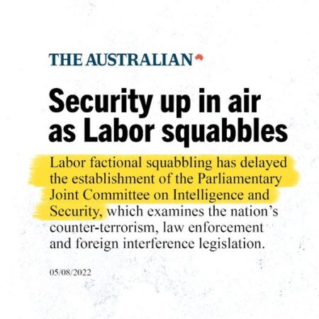 Australia's national security should be more important than Labor's po...