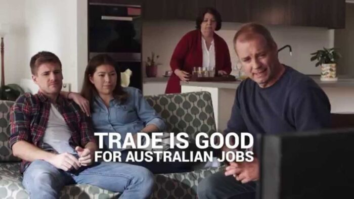 Free trade is good for Australian jobs.