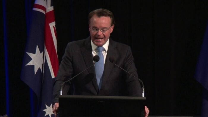 The Hon Michael O’Brien addresses the 166th meeting of State Council