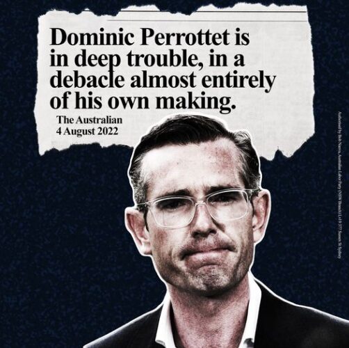 Let's not forget that it took 6 weeks for Dominic Perrottet, to not fi...