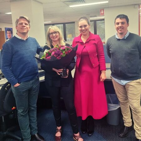 A special day at Queensland Labor as Sharon Neame marked 25 years at p...