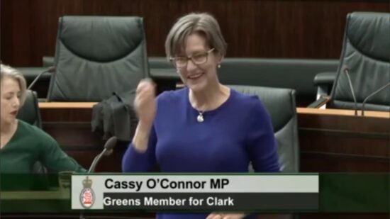 Tasmanian Greens MPs: Peaceful Protests: Cassy O’Connor, 16 October, 2019