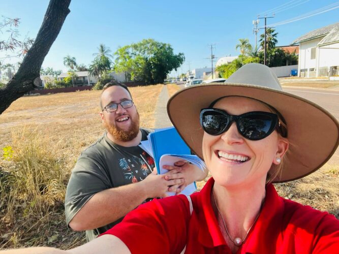 Brent Potter - Labor Candidate for Fannie Bay was out again today chat...