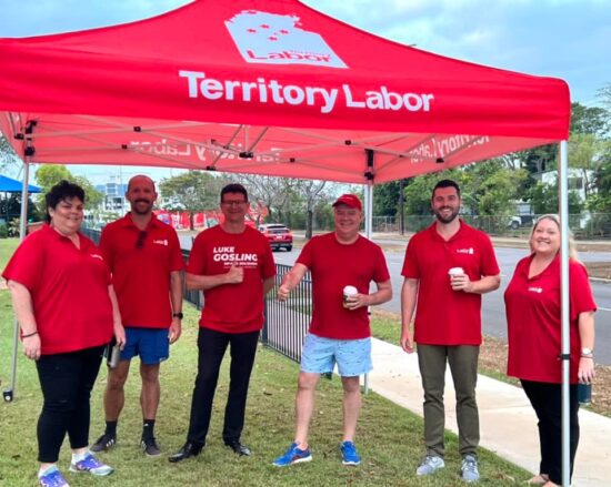 The red shirt army out on the hustings again today like every day of t...