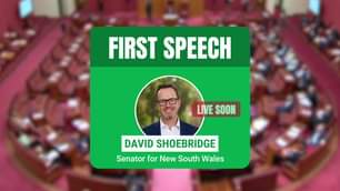 Live now: Senator David Shoebridge’s first speech...