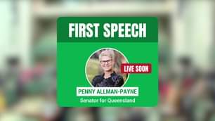 Live now: Senator Penny Allman-Payne’s First Speech...