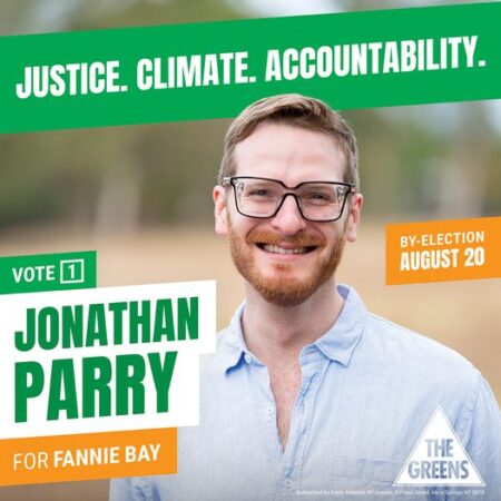 Meet Jonathon Parry, our Greens candidate in today’s Fannie Bay by-ele...