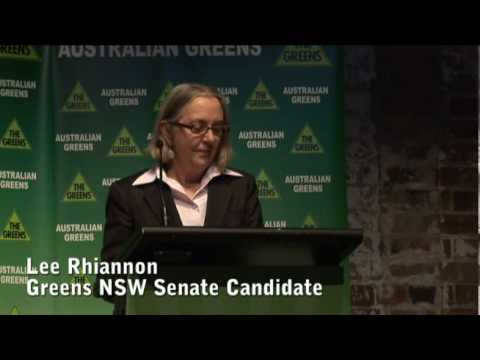 The Greens NSW: Lee Rhiannon’s speech and Greens NSW Campaign Launch 2010