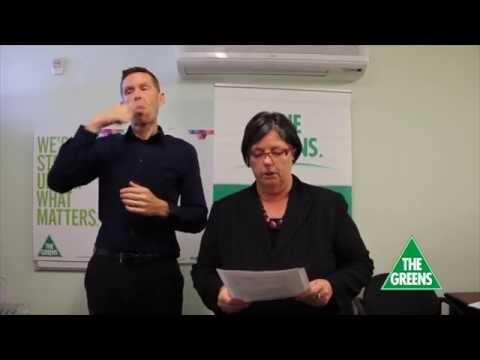 Greens MP Colleen Hartland answers questions from Victorian Deaf Community