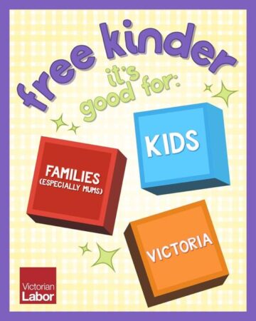 The Dan Andrews Labor Government is bringing in free kinder for three ...