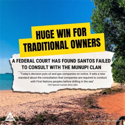 Queensland Greens: The Munupi Clan from the Tiwi Islands have won a landmark case against…