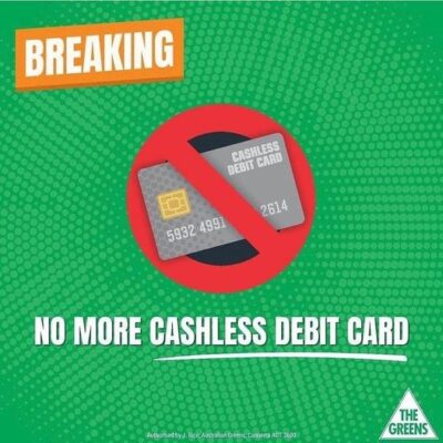 Adam Bandt: Late last night the Senate voted to scrap the Cashless Debit Card….