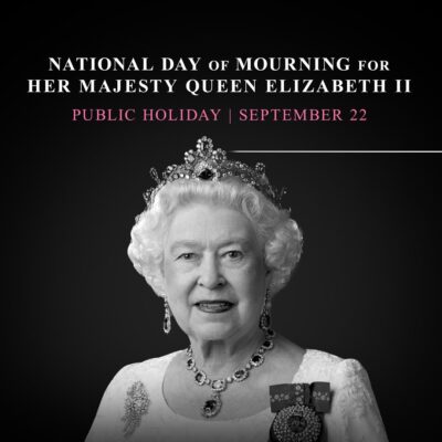 The National Day of Mourning for Her Majesty Queen Elizabeth II on Thu...