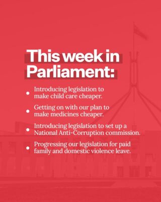 Anthony Albanese: Big week ahead, delivering on our promises. …