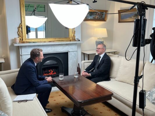 I sat down with @danriversitv from the UK's @itvnews before departing ...