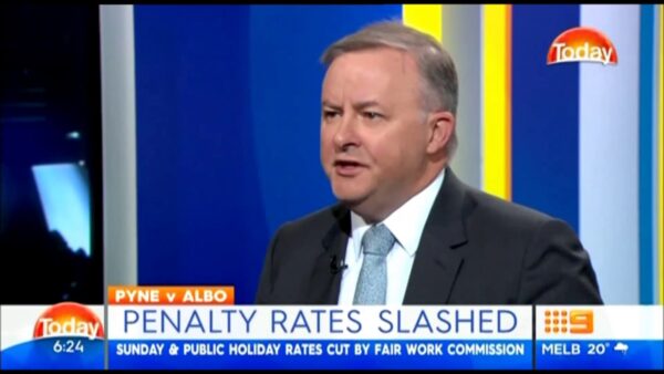 Today Show   Penalty Rates   240217