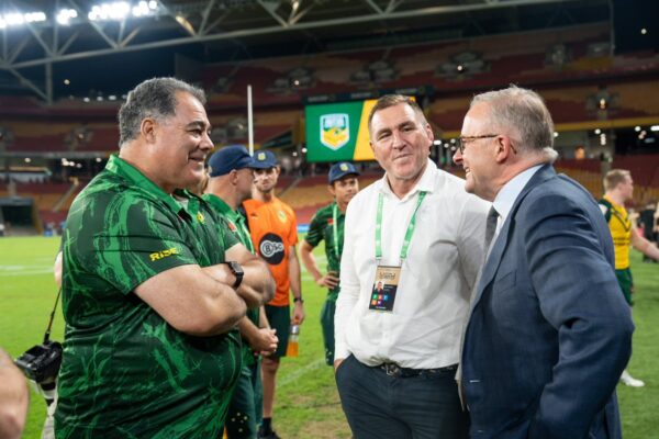 Anthony Albanese: Super coach Mal Meninga was very pleased with a good hit out by Austra…