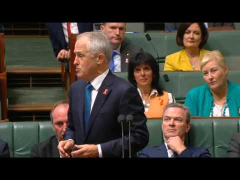 Adam asks if the PM cares about the security implications of climate change & Adani