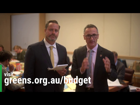 Budget 2017 - Richard Di Natale and Peter Whish-Wilson