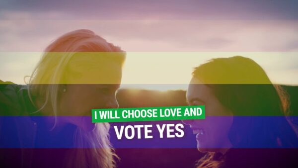 Australian Greens: Choose Love. Vote Yes.