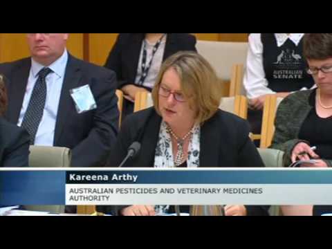 Estimates: moving of APVMA to Barnaby's electorate