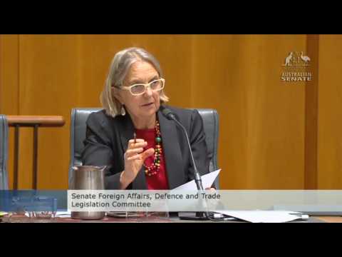 Questioning DFAT on upcoming nuclear weapons vote