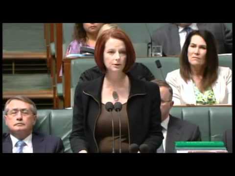 Julia Gillard: Motion of Condolence on summer's natural disasters