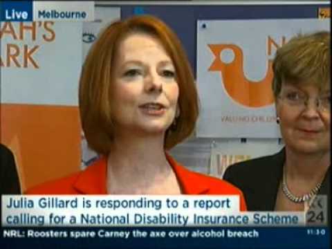 Julia Gillard Press Conference: Introducing a National Disability Insurance Scheme