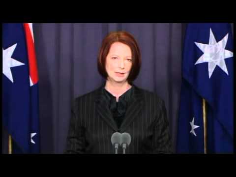 Australian Labor Party: Julia Gillard Press Conference: Queensland Flood Tragedy