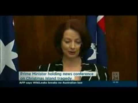Julia Gillard Press Conference: Update on the Christmas Island Boat Tragedy