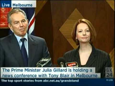 Australian Labor Party: Julia Gillard and Tony Blair Part 1