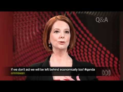 Julia Gillard on QandA: Pricing Carbon