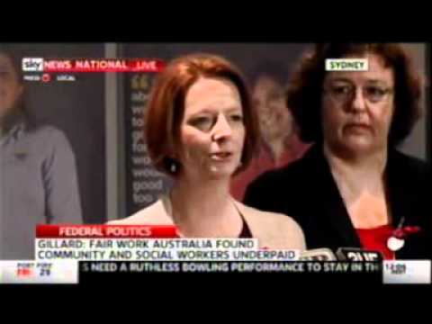 Australian Labor Party: Press Conference: Julia Gillard on Fair Pay, Equal Pay for Social and Community Sector Workers